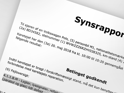 Hvad betyder synsrapport betinget godkendt